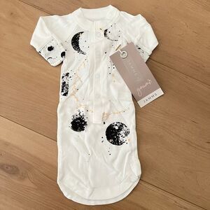 NWT Goumi Kids Many Moons Baby Gown SZ Preemie Bamboo Baby Sleeper